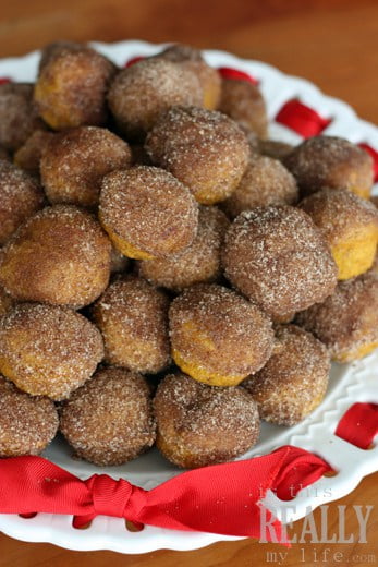 pumpkin mini muffins doughnut holes