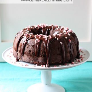Chocolate peppermint bundt cake