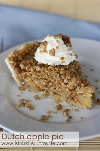 Dutch apple pie ~ National Pie Day | Half-Scratched