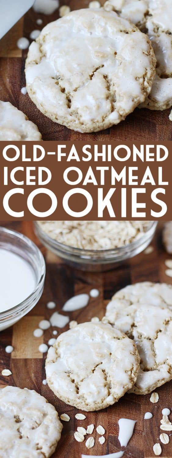 OldFashioned Iced Oatmeal Cookies HalfScratched