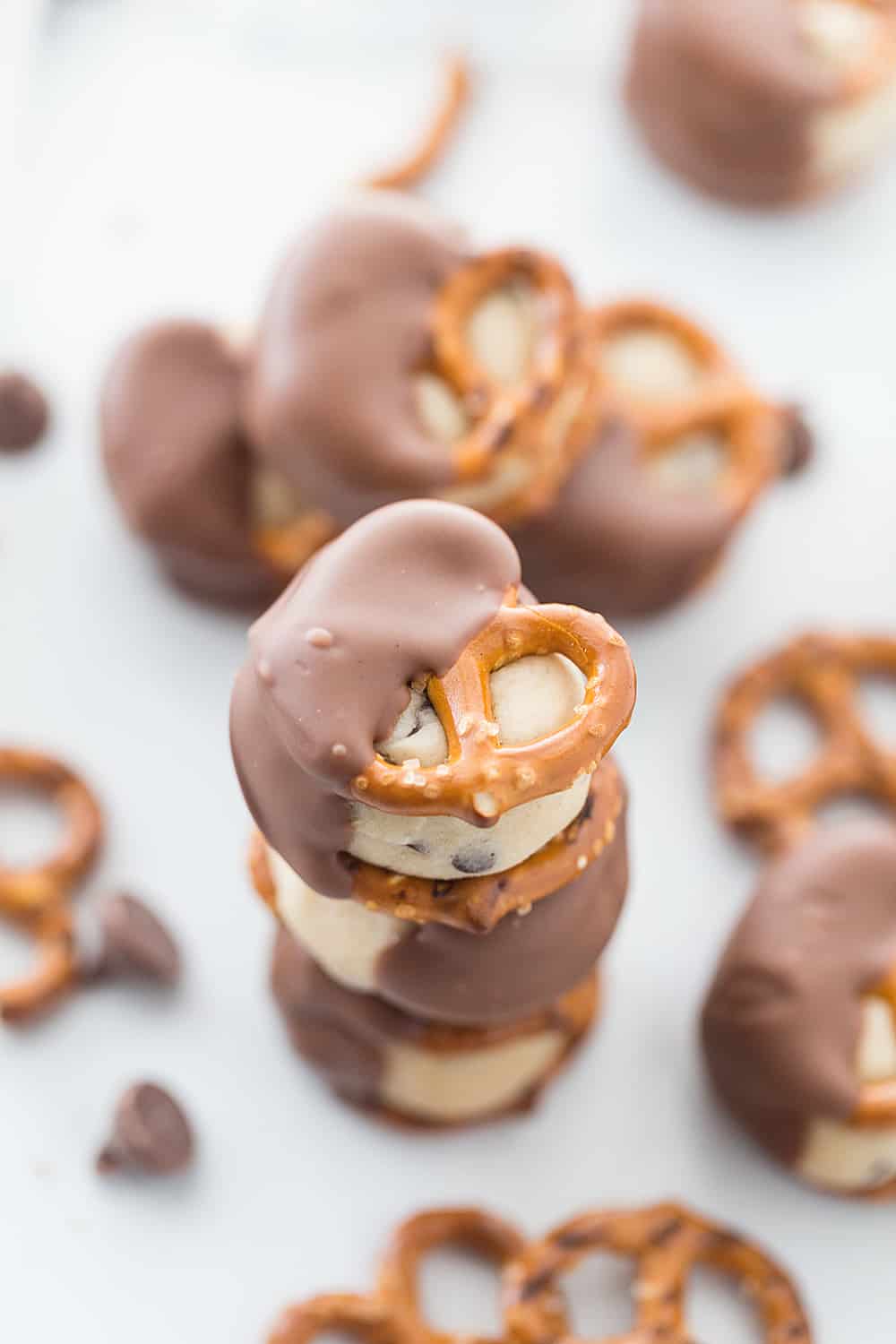 Cookie Dough Pretzel Bites