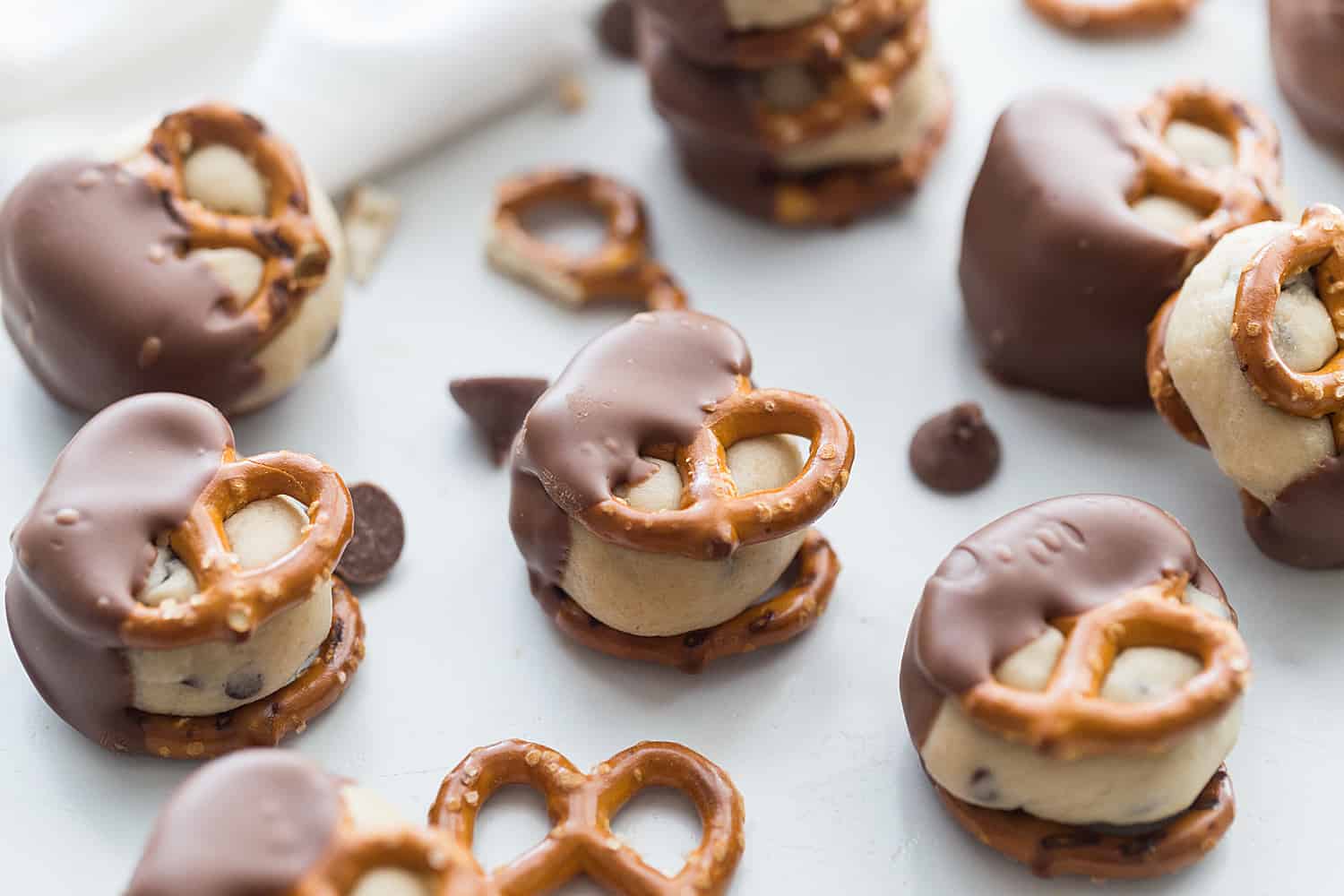 Cookie Dough Pretzel Bites