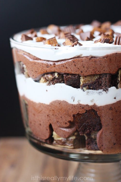 Peanut Butter Chocolate Trifle HalfScratched