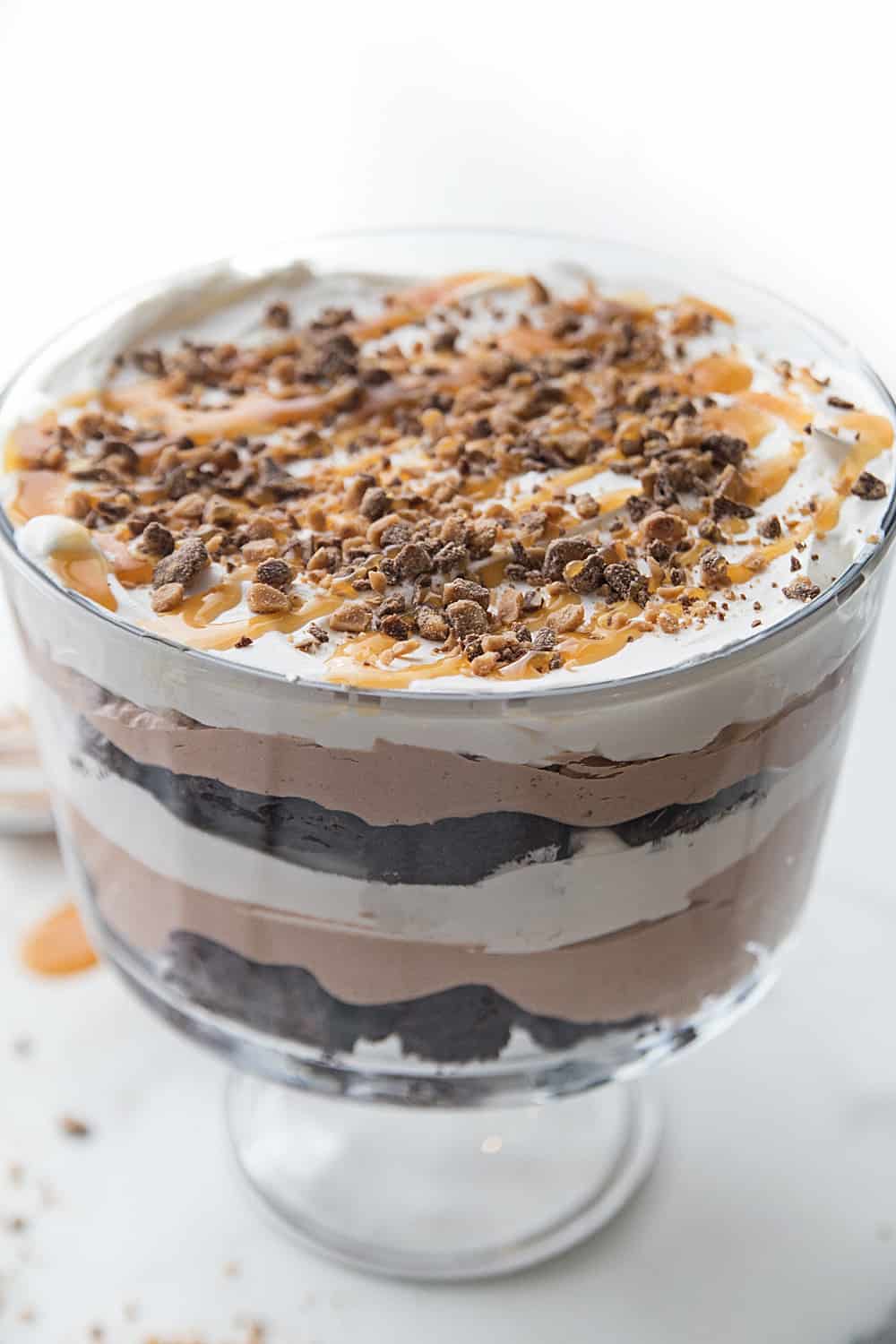 Chocolate Brownie Trifle Half Scratched