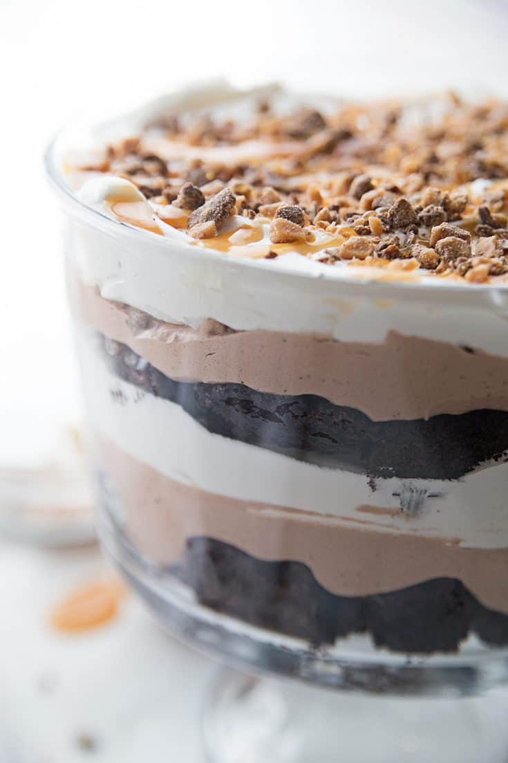 Chocolate Brownie Trifle - Half-Scratched