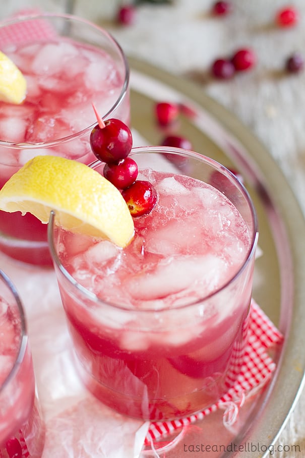 sparkling cranberry punch