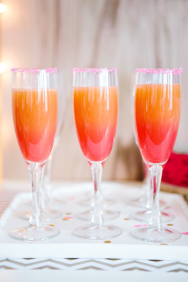 ombre grapefruit cocktail