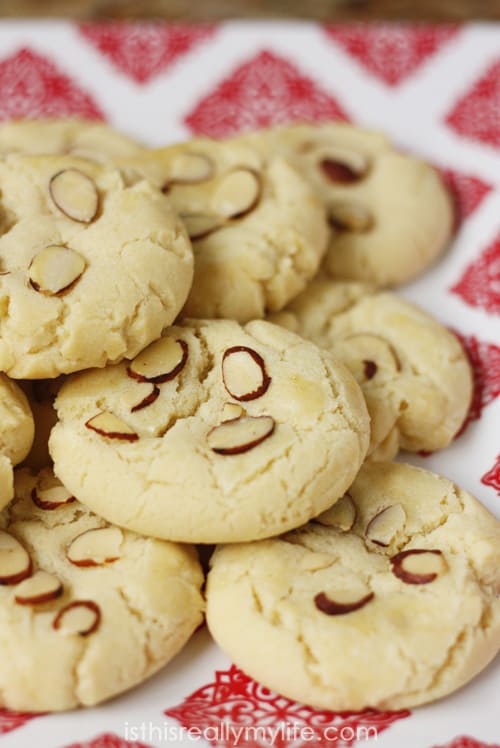 Chinese almond cookies