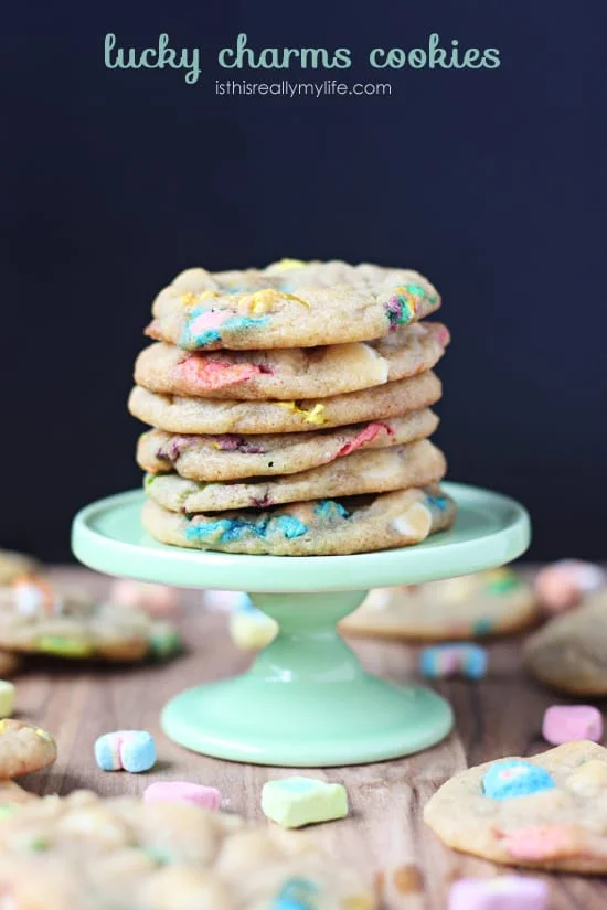 Lucky Charms Cookies - magically delicious, especially hot from the oven. You will not be able to eat just one!