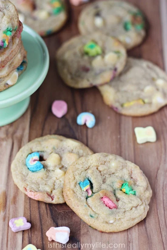 Lucky Charms Cookies - magically delicious, especially hot from the oven. You will not be able to eat just one!