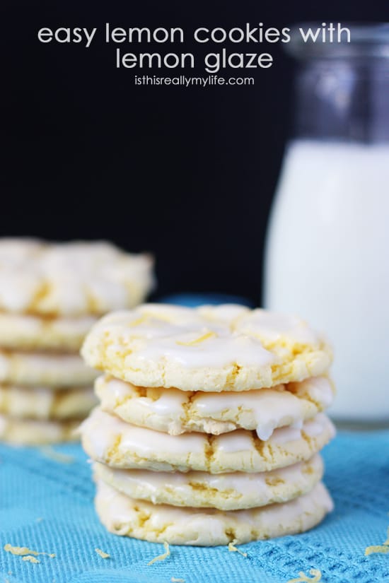 Easy Lemon Cookies with Lemon Glaze.