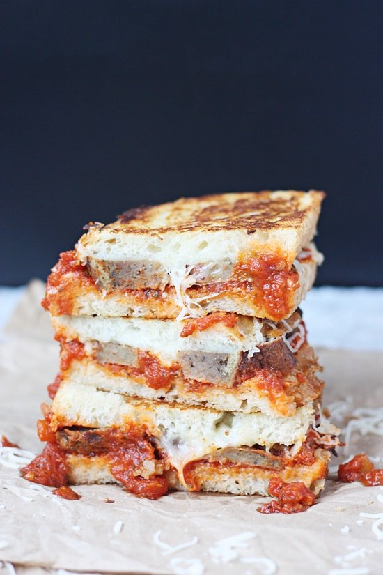 Meatball Marinara Grilled Sandwich