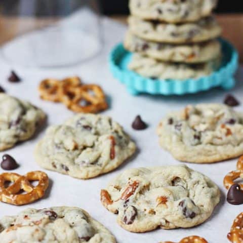 Chocolate Chip Pretzel Cookies