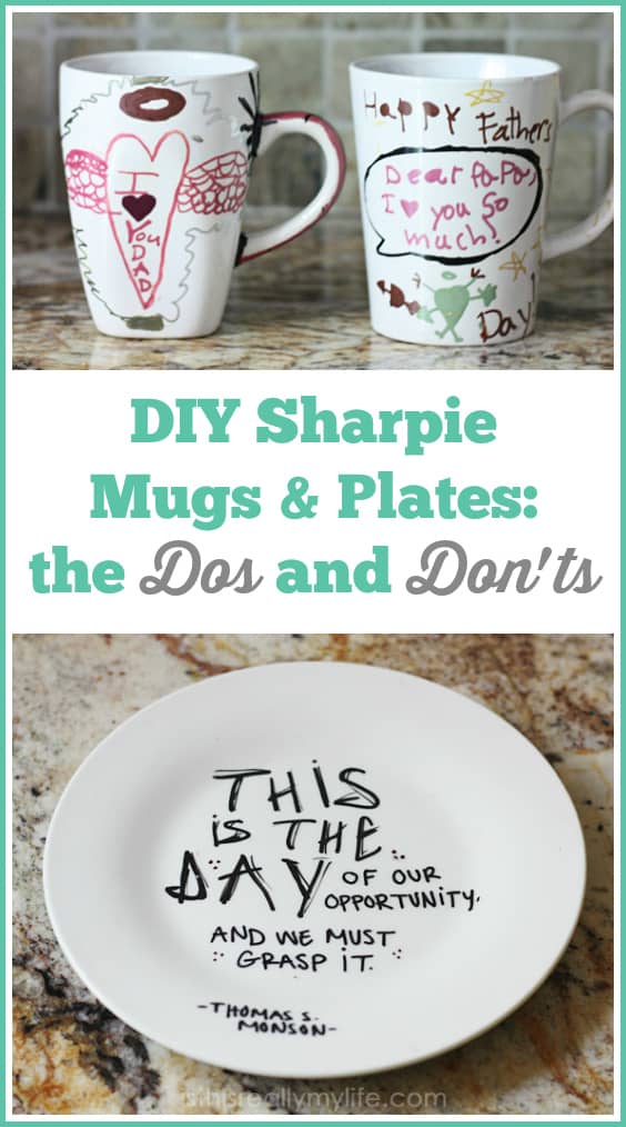 Diy Sharpie Plates Mugs How Tos How Dos How Don Ts Half