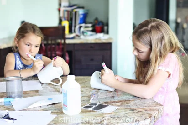 DIY Sharpie Mugs and Plates