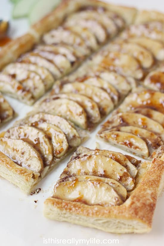 Easy Apple Apricot Crostata -- puff pastry makes it simple AND beautiful and oh so flaky and yummy!