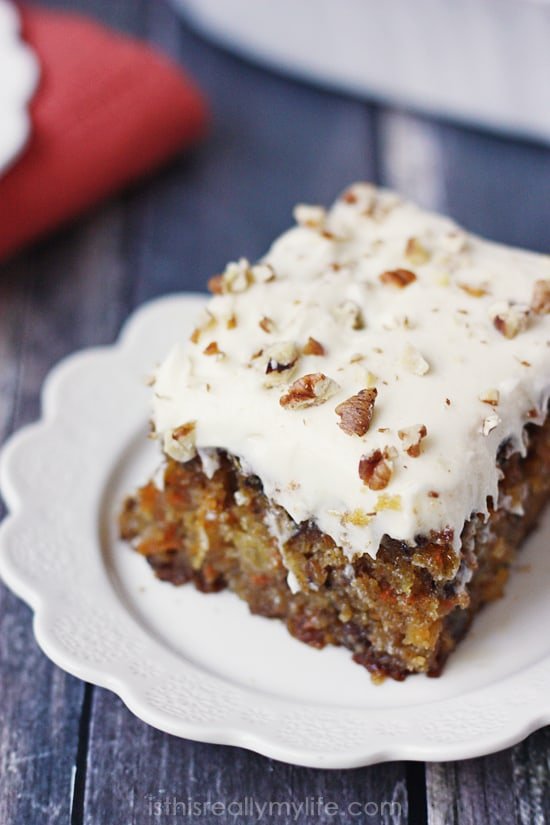 Buttemilk Glazed Carrot Cake with Cream Cheese Frosting