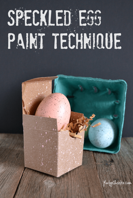 Speckled egg paint technique