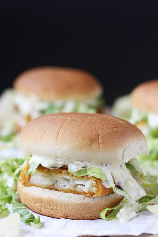 Weeknight Fish Fillet Sandwiches with Homemade Tartar 