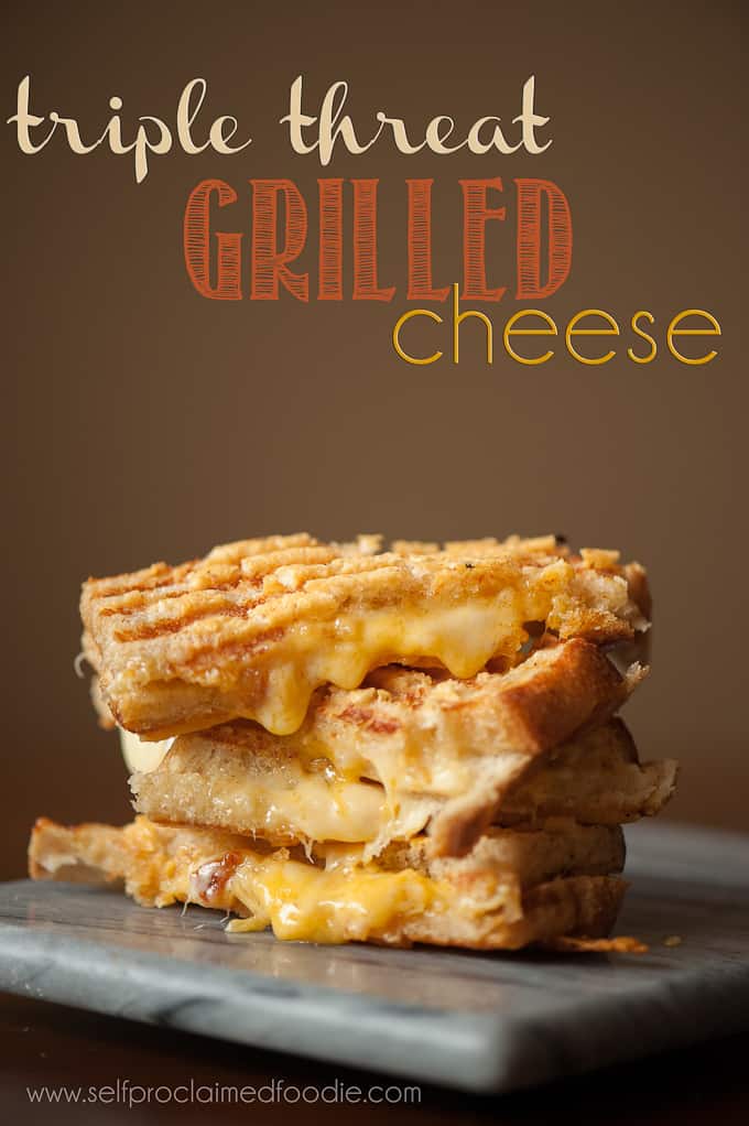 Triple Threat Grilled Cheese Sandwich