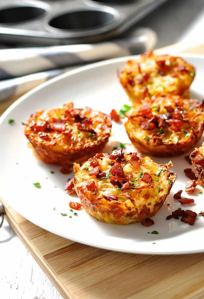 Cheese and Bacon Hash Brown Muffins
