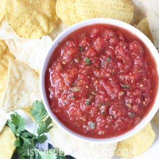 Copycat Chilis Salsa -- After comparing other copycat Chilis salsa recipes and making a few tweaks, this version is by far the closest to the original...and extremely addictive.