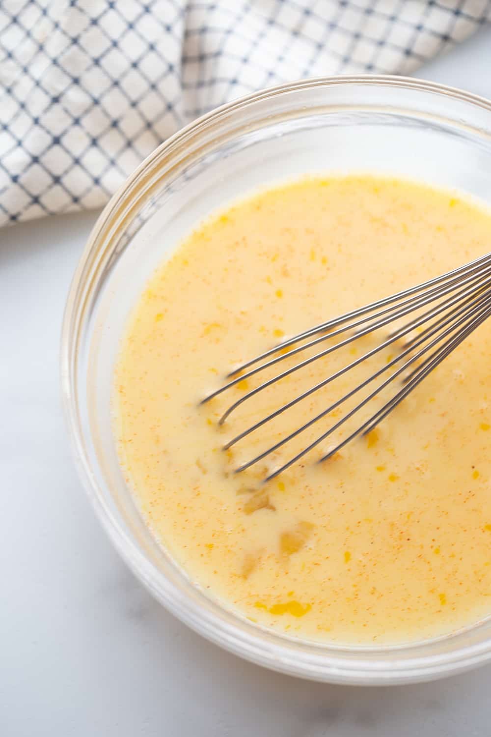 Hashbrown Breakfast Casserole mixing.