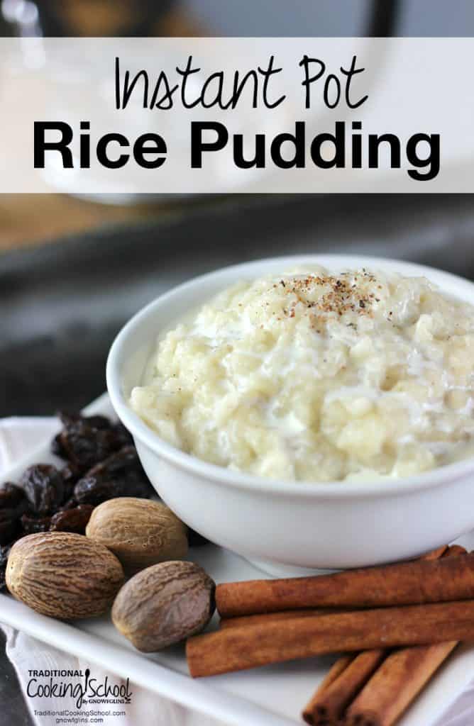 Instant Pot rice pudding