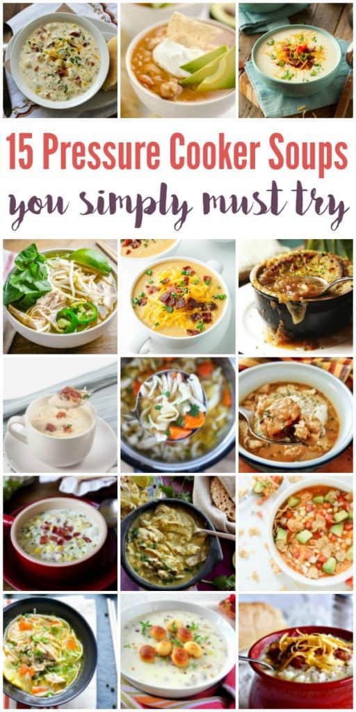 15 Pressure Cooker Soup Recipes - From pho to French onion soup, here are 15 pressure cooker soup recipes you simply must try! Your family and friends will thank you. Promise. | halfscratched.com