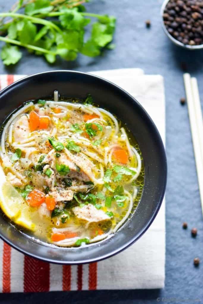 One-pot chicken noodle soup