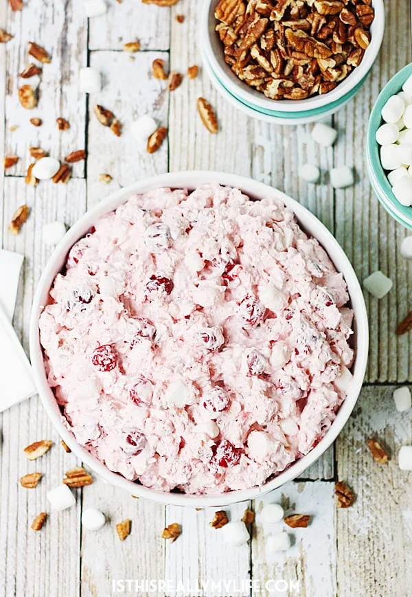 Cherry Pie Salad top view.