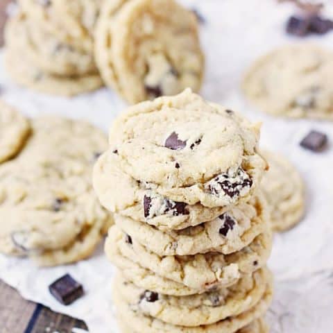 Coconut Chocolate Chunk Cookies - Coconut chocolate chunk cookies are a total crowd pleaser. They're soft, chewy and the perfect dessert for backyard barbecues or poolside picnics! | halfscratched.com