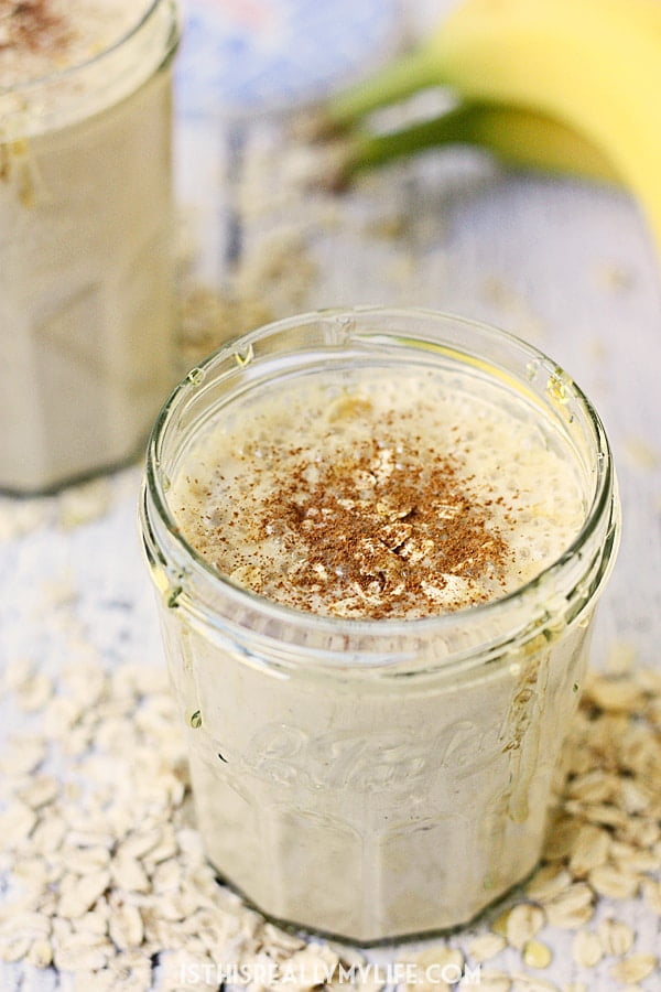 Healthy Oatmeal Peanut Butter Smoothie