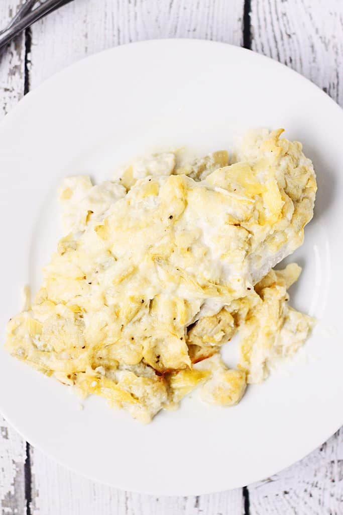 Artichoke Chicken Bake - Half-Scratched
