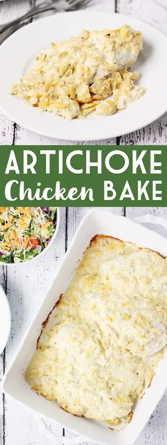 Artichoke Chicken Bake - Half-Scratched