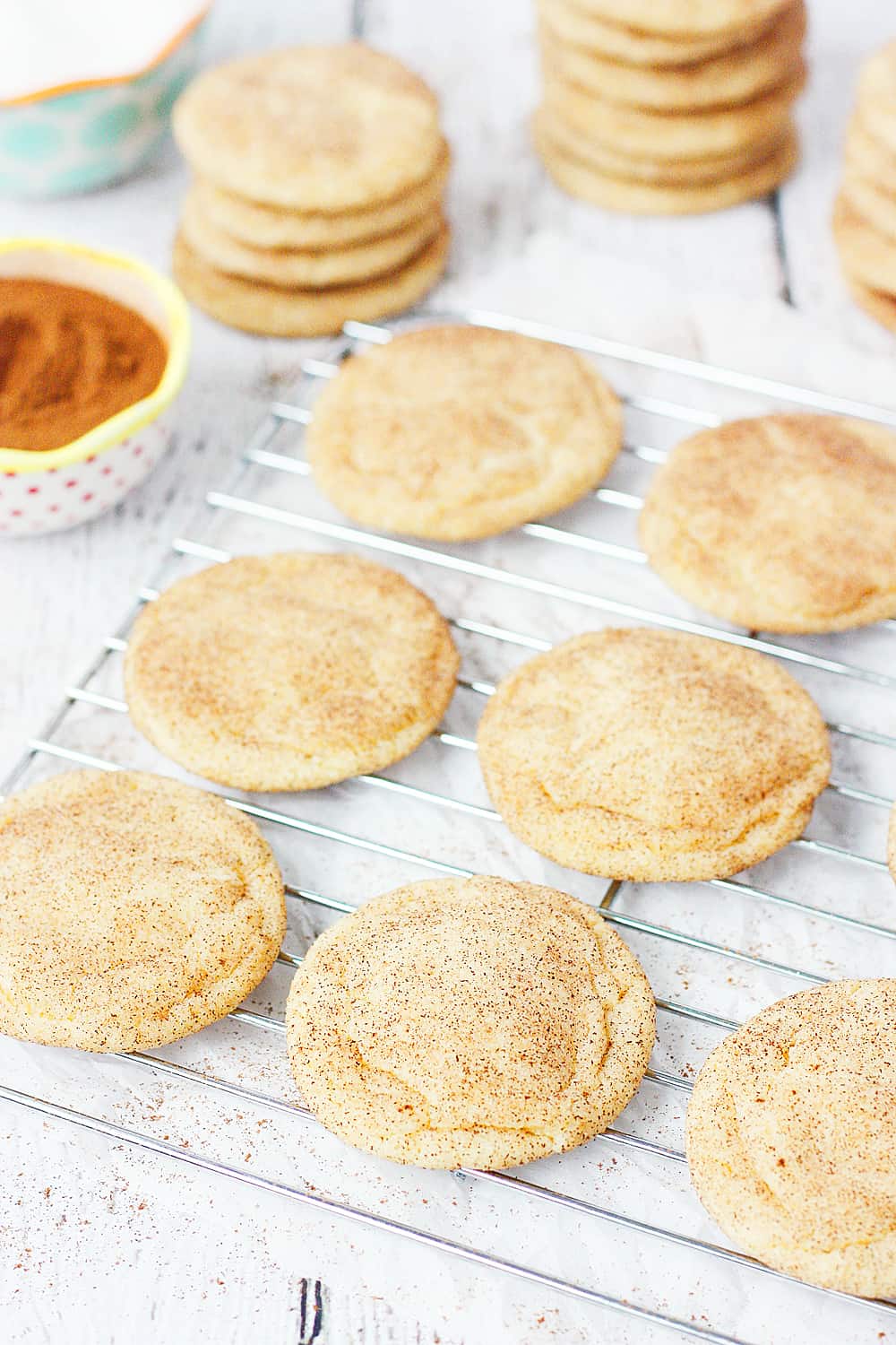 Best Ever Snickerdoodle Recipe -- I'm not lying when I say these this is the best ever snickerdoodle recipe. Soft and chewy on the inside, slightly crisp on the edges and packed with cinnamon sugar flavor. | halfscratched.com