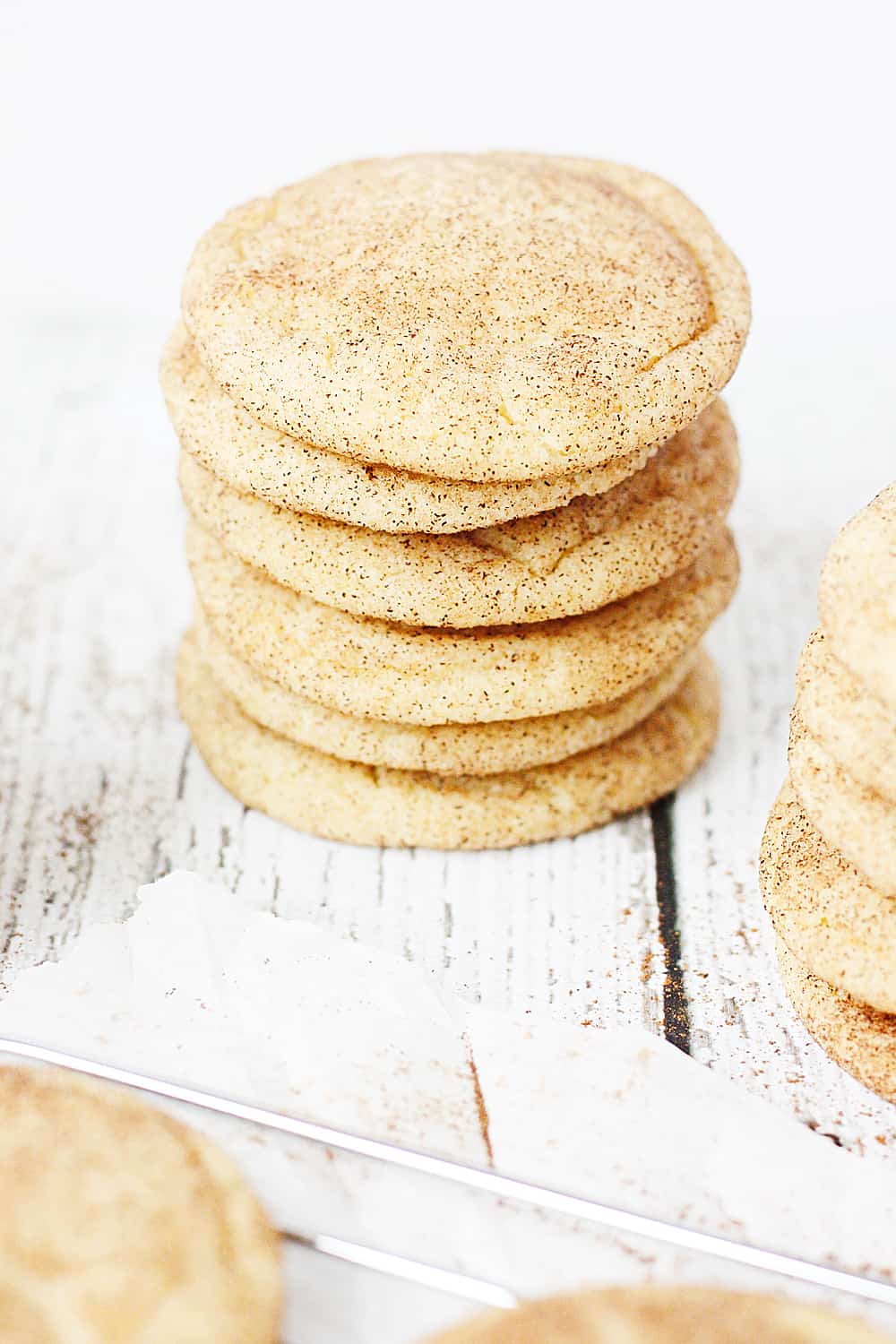Best Ever Snickerdoodle Recipe -- I'm not lying when I say these this is the best ever snickerdoodle recipe. Soft and chewy on the inside, slightly crisp on the edges and packed with cinnamon sugar flavor. | halfscratched.com