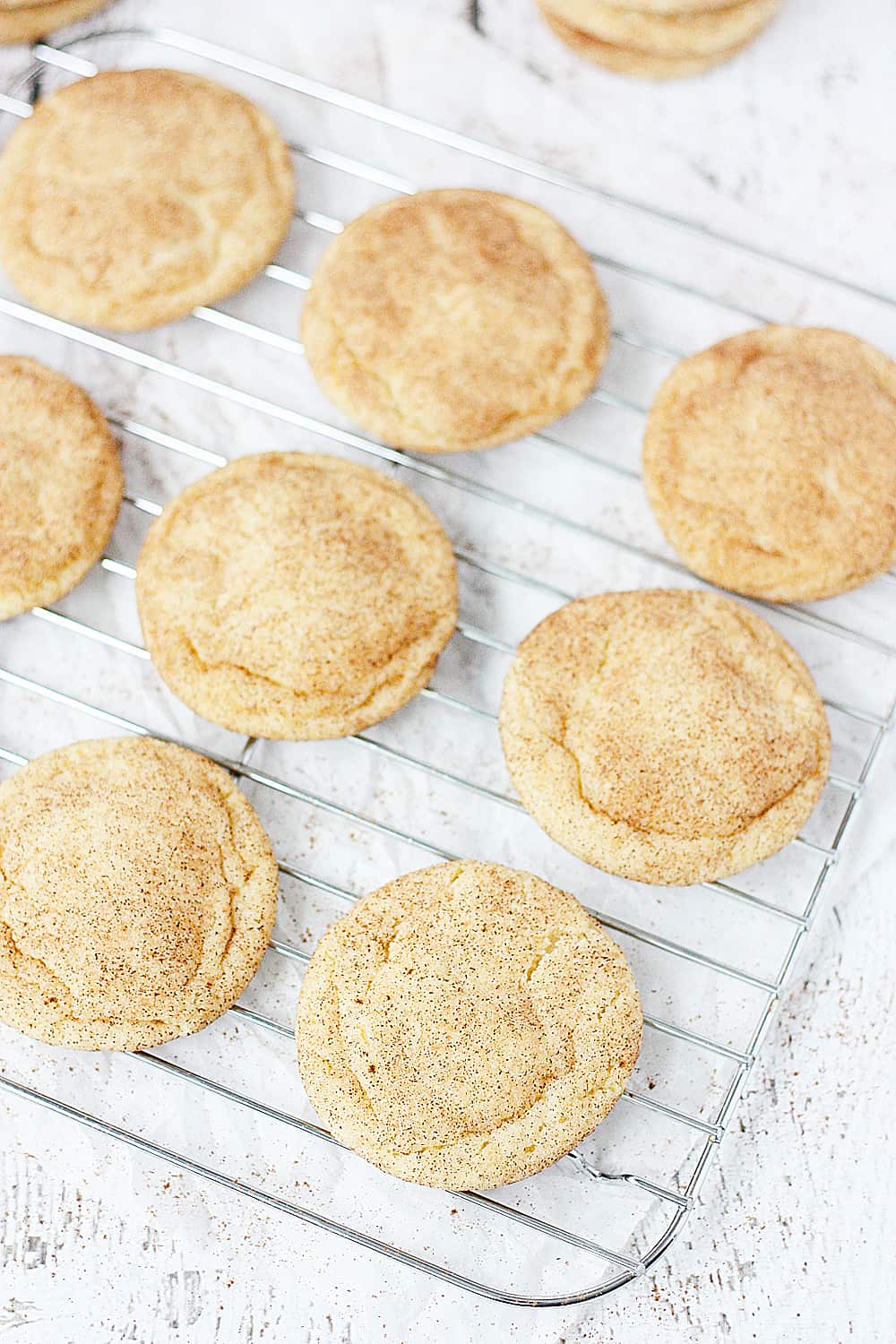 Best Ever Snickerdoodle Recipe -- I'm not lying when I say these this is the best ever snickerdoodle recipe. Soft and chewy on the inside, slightly crisp on the edges and packed with cinnamon sugar flavor. | halfscratched.com