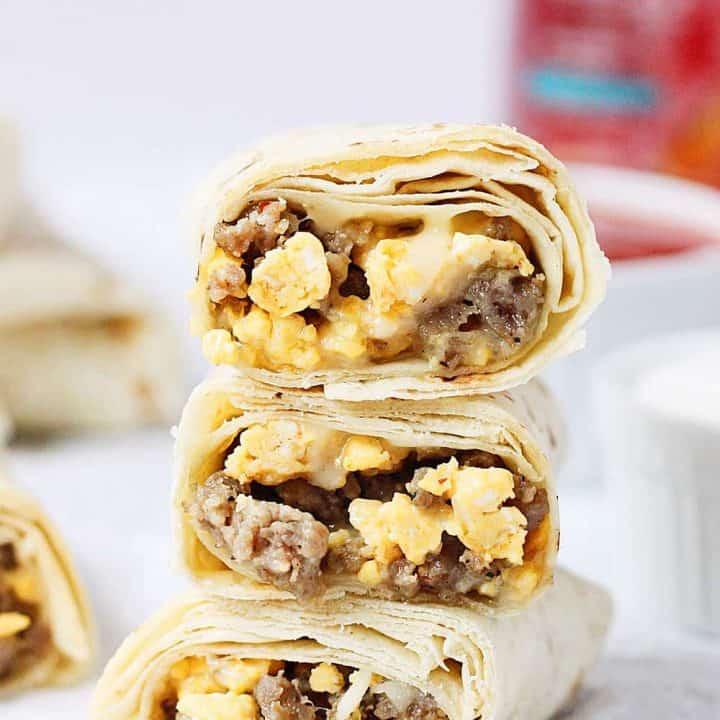 Make-Ahead Freezer Breakfast Burritos