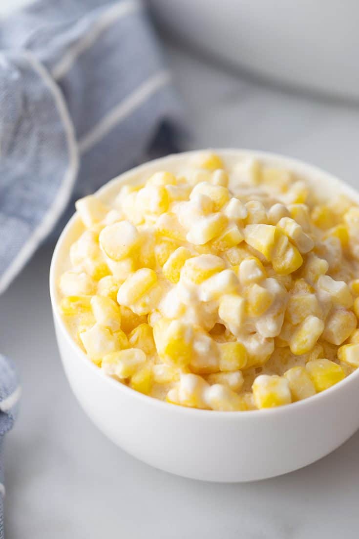 Easy Slow Cooker Creamed Corn HalfScratched