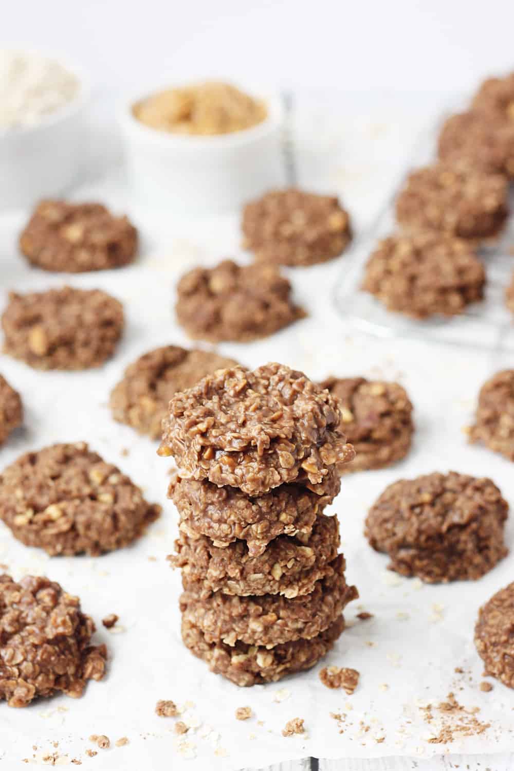 Crunchy Peanut Butter No-Bake Cookies