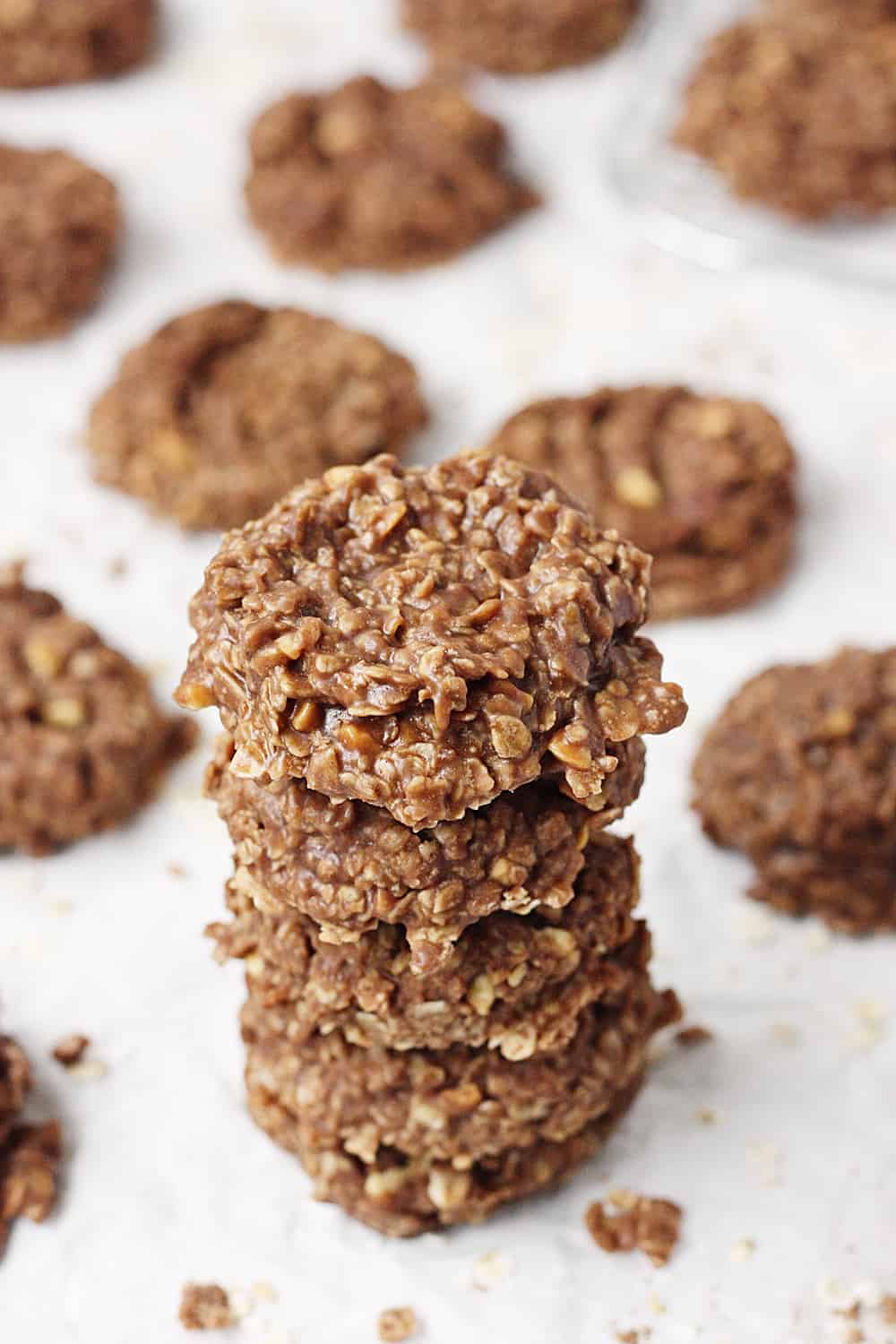 Crunchy Peanut Butter No-Bake Cookies