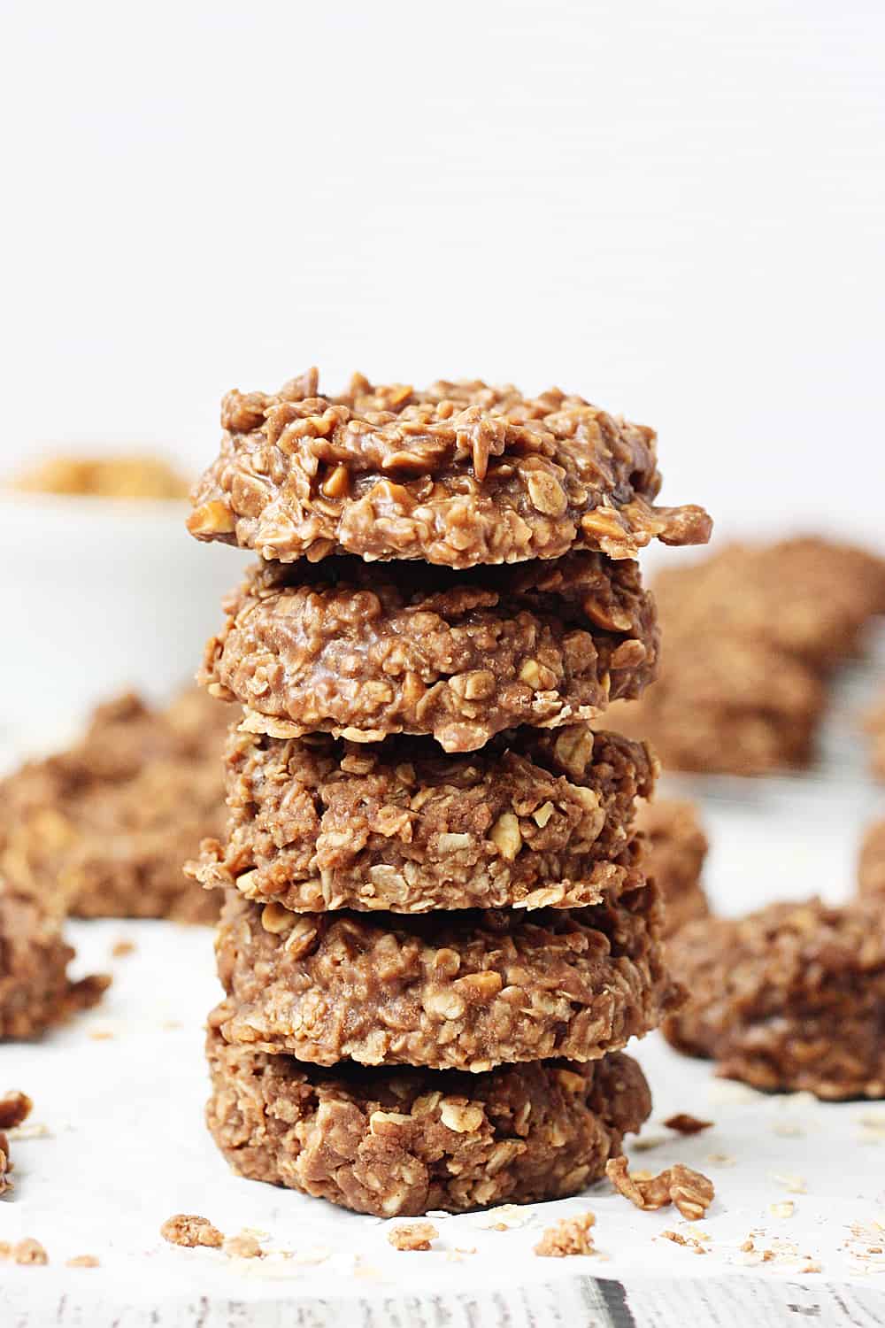 Crunchy Peanut Butter No-Bake Cookies