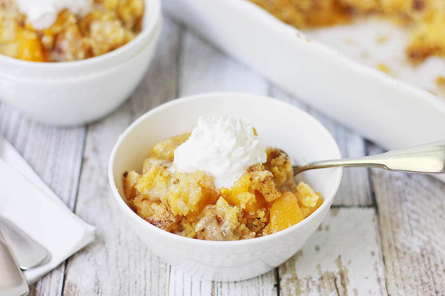 Easy Peach Cobbler Dump Cake