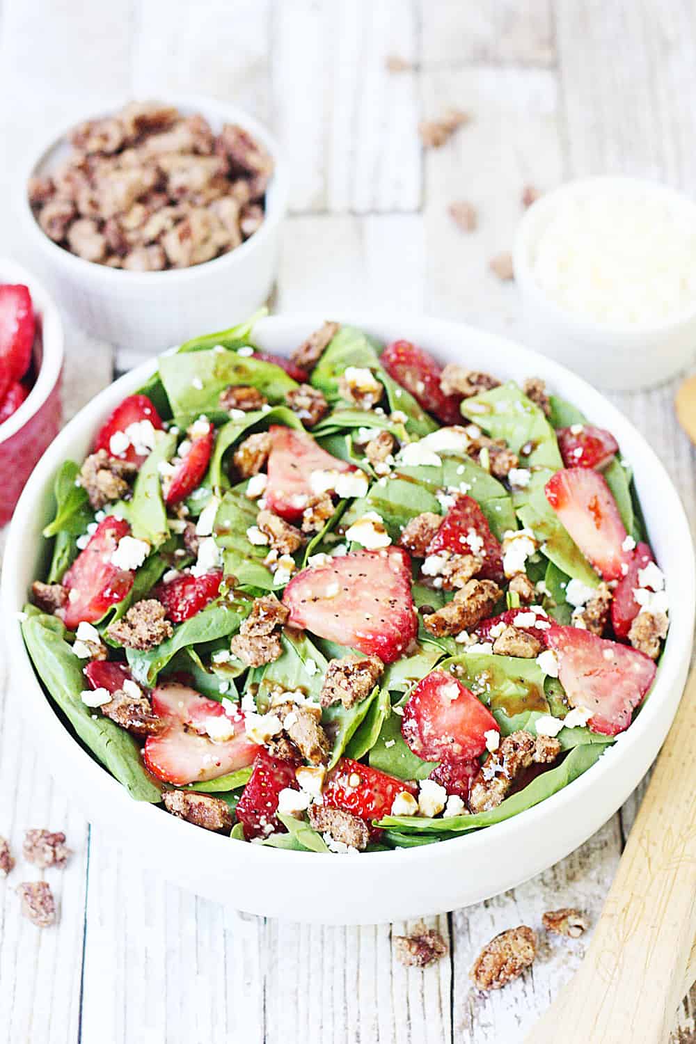 Strawberry Spinach Salad with Balsamic Poppy Seed Dressing