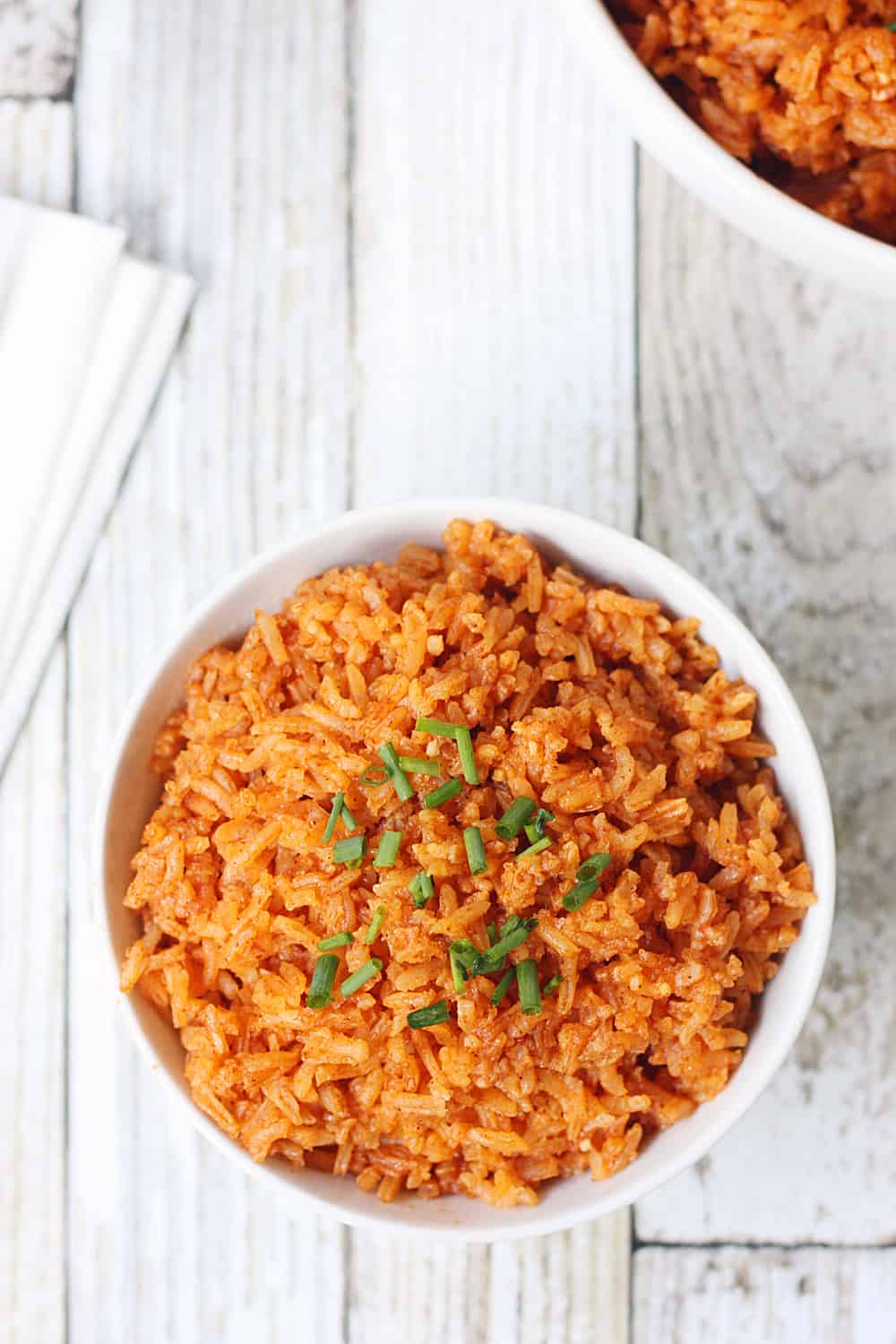 Easy Instant Pot Mexican Rice top view.