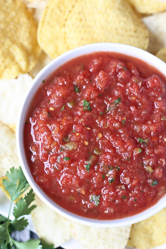 Copycat Chilis Salsa close up