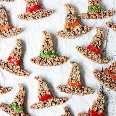 Witch Hat Halloween Krispie Treats