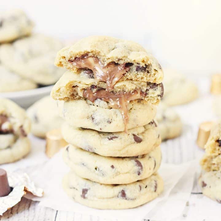 Chocolate Chip Rolo Cookies