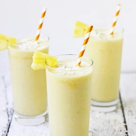 Pineapple Coconut Protein Smoothie